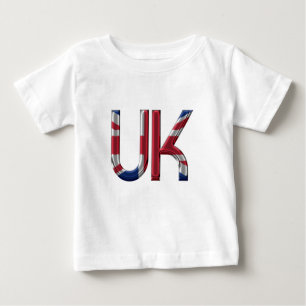 Camiseta De Bebé La tipografía británica de bandera británica es el