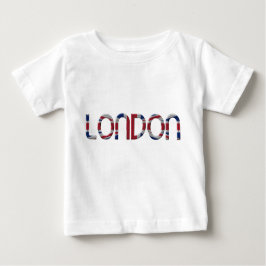 Camiseta De Bebé La tipografía británica de bandera británica Jack