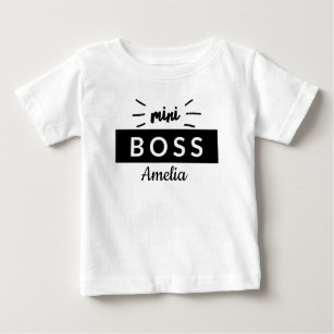 Camiseta De Bebé La tipografía de coordinación de los mini niños de