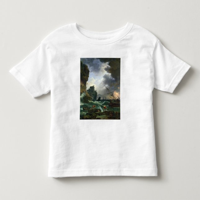 Camiseta De Bebé La tormenta, 1777 (Anverso)