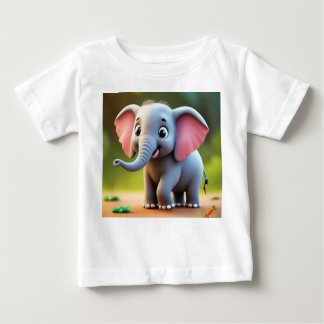 Camiseta De Bebé La travesura del elefante