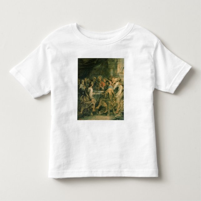 Camiseta De Bebé La última cena, c.1630-31 (Anverso)
