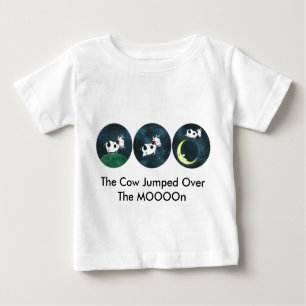 Camiseta De Bebé La vaca saltó por encima del MOOOOn