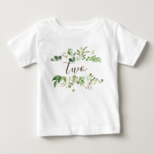 Camiseta De Bebé La vegetación del bebé de dos años (Anverso)
