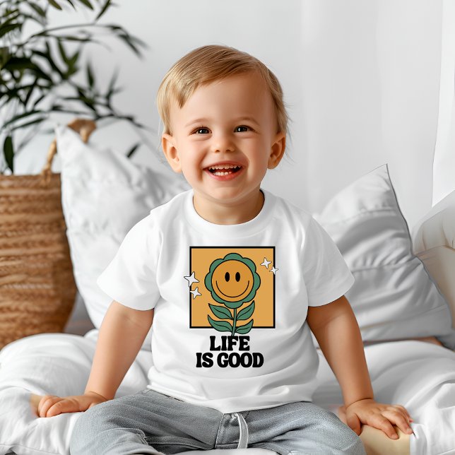 Camiseta De Bebé La vida es buena (Subido por el creador)
