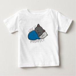 Camiseta De Bebé La vida es perfecta - Gato durmiente