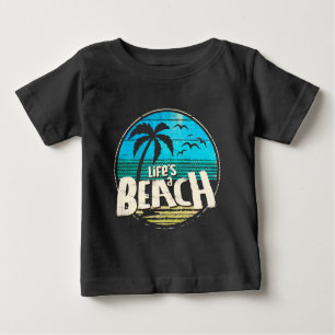 Camiseta De Bebé La vida es una playa