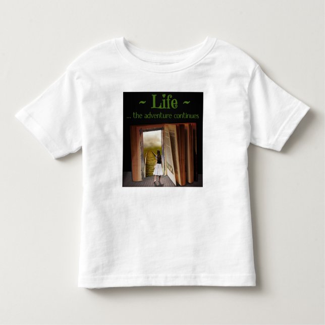 Camiseta De Bebé La vida, la aventura continúa (Anverso)