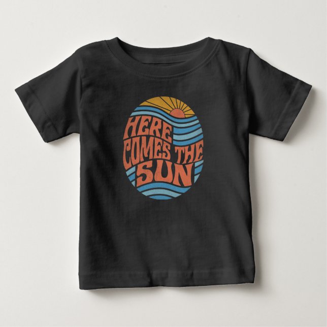 Camiseta De Bebé La Viñeta Aquí Viene El Sol (Anverso)