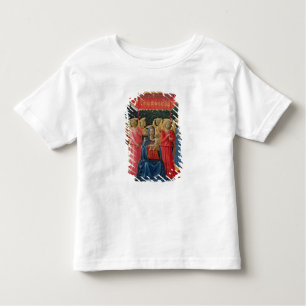 Camiseta De Bebé La Virgen y el niño con los ángeles, c.1440-50