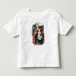 Camiseta De Bebé La Virgen y el niño en un paisaje