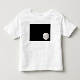 Camiseta De Bebé La vista de una Luna Llena, también muestra Marte