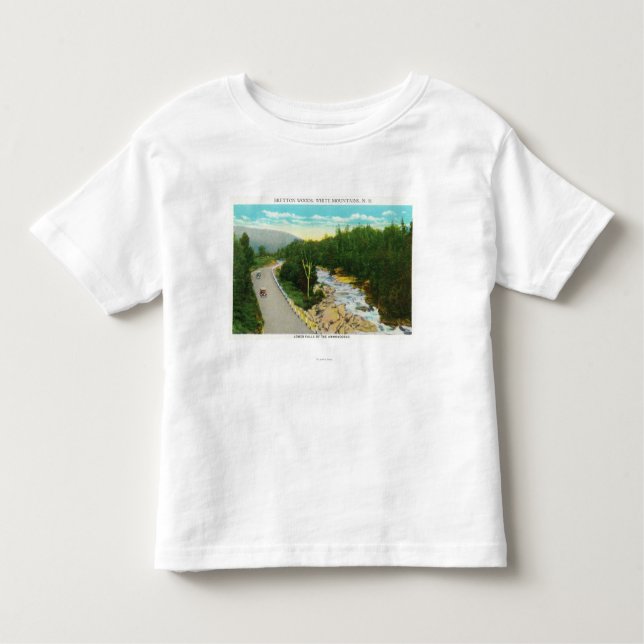 Camiseta De Bebé La vista del Ammonoosuc baja caídas (Anverso)