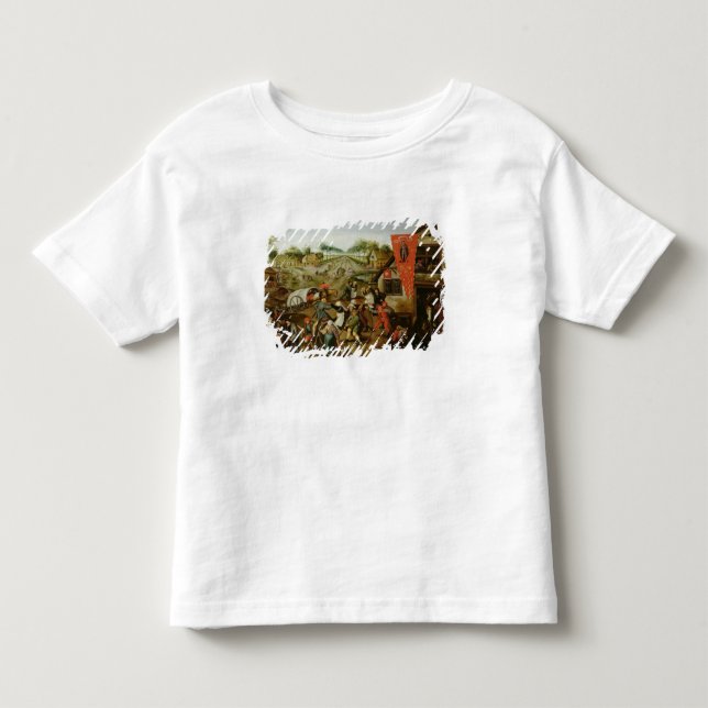 Camiseta De Bebé La vuelta del Kermesse (aceite en el panel) (Anverso)