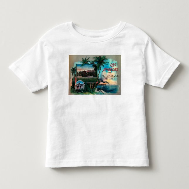 Camiseta De Bebé LA y vecindad pintoresca (Anverso)