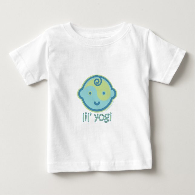 Camiseta De Bebé La yoga habla al bebé: Yogui de Lil (Anverso)