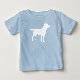 Camiseta De Bebé Lab Dog Puppy Baby Shower Silhouette