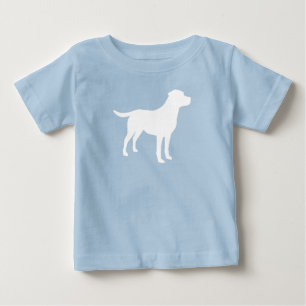 Camiseta De Bebé Lab Dog Puppy Baby Shower Silhouette