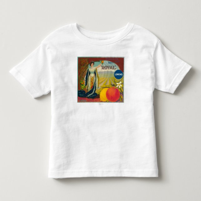Camiseta De Bebé LabelCorona anaranjado real, CA (Anverso)