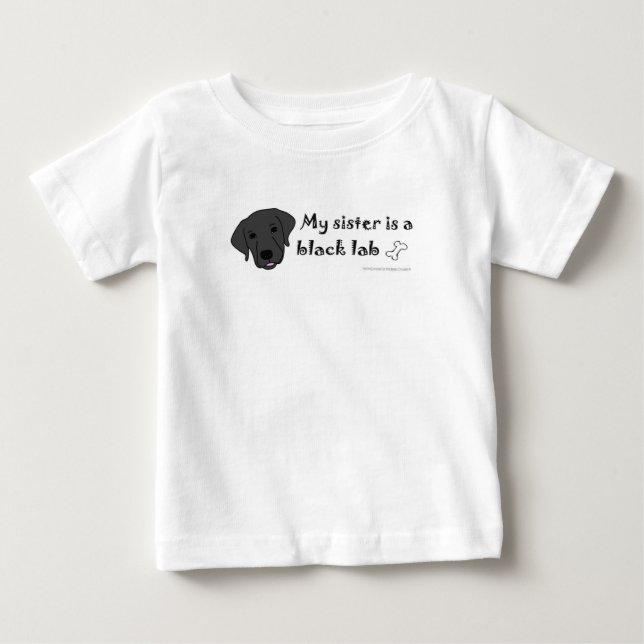 Camiseta De Bebé laboratorio negro (Anverso)
