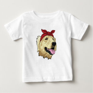 Camiseta De Bebé Labrador con Bandana