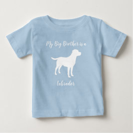 Camiseta De Bebé Labrador Dog Baby Shower Blue Boy Lab