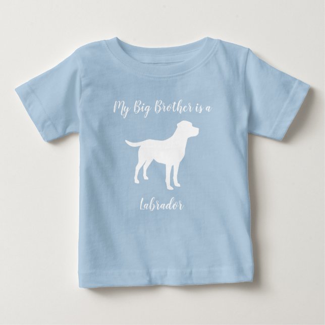 Camiseta De Bebé Labrador Dog Baby Shower Blue Boy Lab (Anverso)