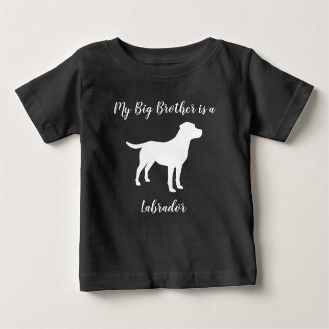 Camiseta De Bebé Labrador Dog Baby Shower Lab Género gris neutro (Anverso)