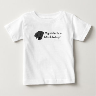 Camiseta De Bebé labrador negro