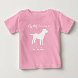 Camiseta De Bebé Labrador Perro Baby Shower Chica Lab Pink