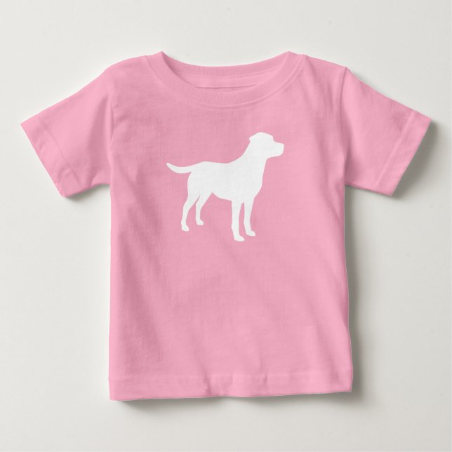 Camiseta De Bebé Labrador Perro Baby Shower Chica Lab Pink (Anverso)