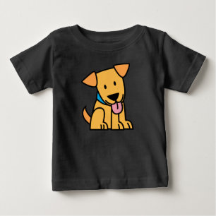 Camiseta De Bebé Labrador Recuperador perro cachorro sentado dorado