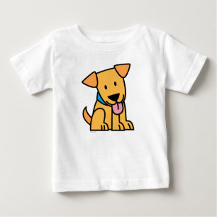 Camiseta De Bebé Labrador Recuperador perro cachorro sentado dorado