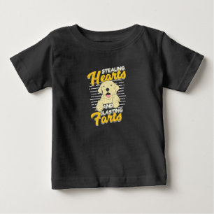 Camiseta De Bebé Labrador recuperador robando corazones
