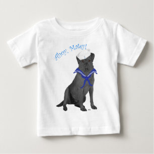 Camiseta De Bebé Labrador Retriever Negro Marinero