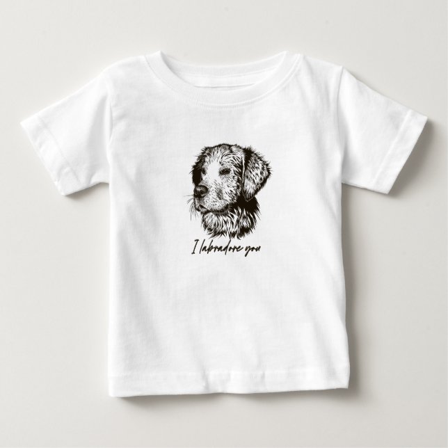 Camiseta De Bebé labradore you (Anverso)