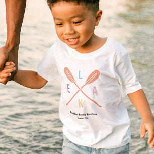 Camiseta De Bebé Laca de verano Pastel Paddles Familia Matemática B