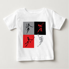 Camiseta De Bebé Lacrosse abstracto