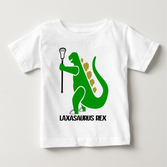 Camiseta De Bebé Lacrosse_Designs_LaxasaurusRex (Anverso)