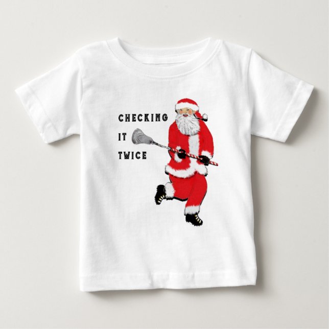 Camiseta De Bebé Lacrosse Divertido (Anverso)