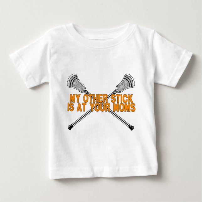 Camiseta De Bebé LaCrosse mi otro palillo (Anverso)