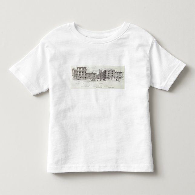 Camiseta De Bebé Lado norte Montgomery de California (Anverso)