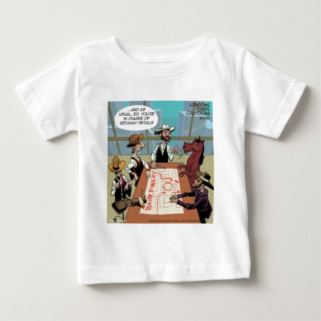 Camiseta De Bebé Ladrón de banco de caballo divertido (Anverso)