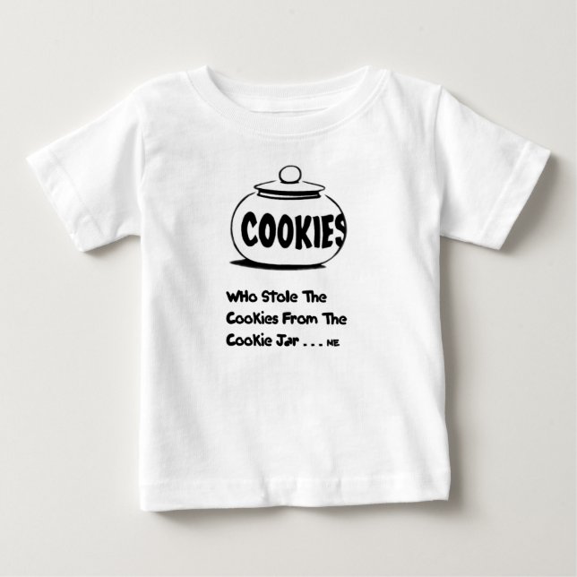 Camiseta De Bebé ladrón de la galleta del bebé (Anverso)