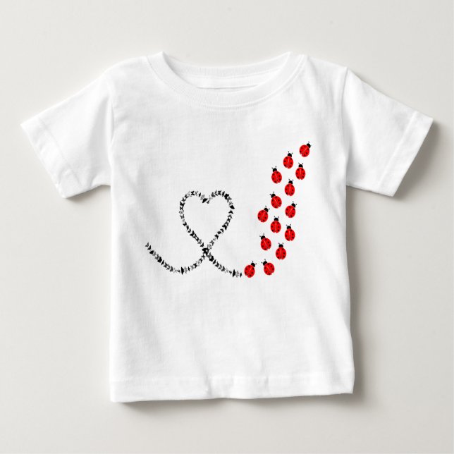 Camiseta De Bebé Lady bug (Anverso)