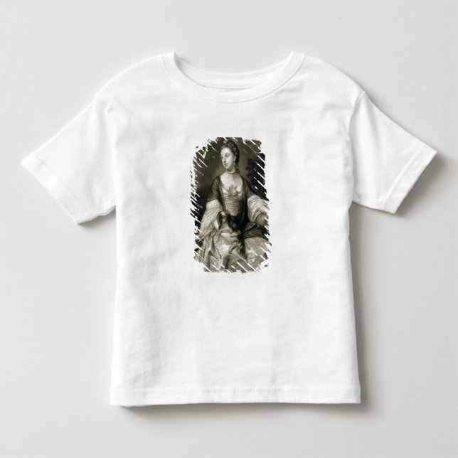 Camiseta De Bebé Lady Caroline Russell, grabada por James McArdell (Anverso)