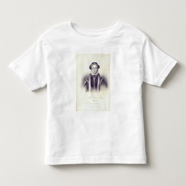 Camiseta De Bebé Lady Jane Gray, grabada por S. Freeman (Anverso)