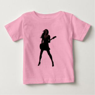 Camiseta De Bebé Lady Rock