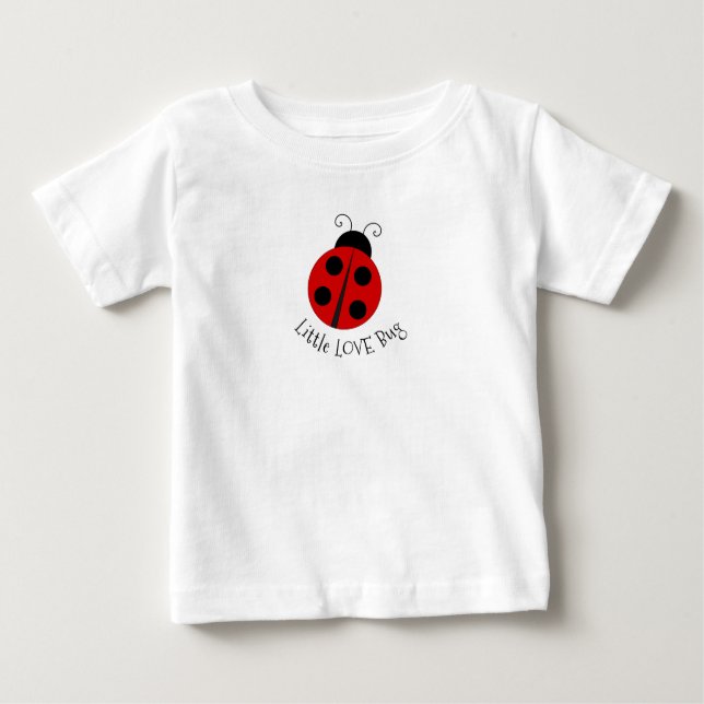 Camiseta De Bebé Ladybug Design Baby Tee Shirt (Anverso)