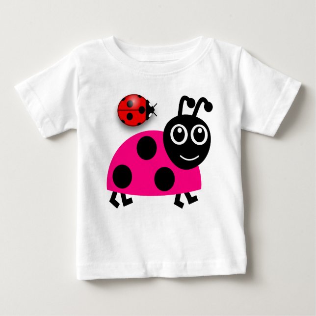 Camiseta De Bebé ladybug, escarabajo de ladybird (Anverso)